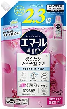 18 Off 大容量 エマール 洗濯洗剤 液体 詰め替え 9ml おしゃれ着用 アロマティックブーケの香り