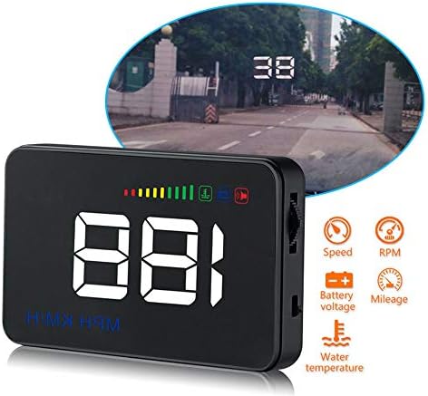 Car Universal HUD Head Up Display OBD II Overspeed Alarm Water Temperature Alarm,Water Temperature,Voltage