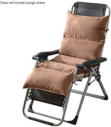 Sundlight Gravity Chair All Seasonal Zero Gravity Chair Adjustable Recliner Folding Lounge Chair Pad with Removable Suede Cushion fit Home/Garden