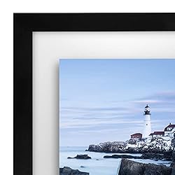 Americanflat 11x14 Floating Picture Frame in Black