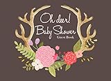 Oh Deer Baby Shower Guest Book: Brown Rustic Advice for Parents and Gift Log by 