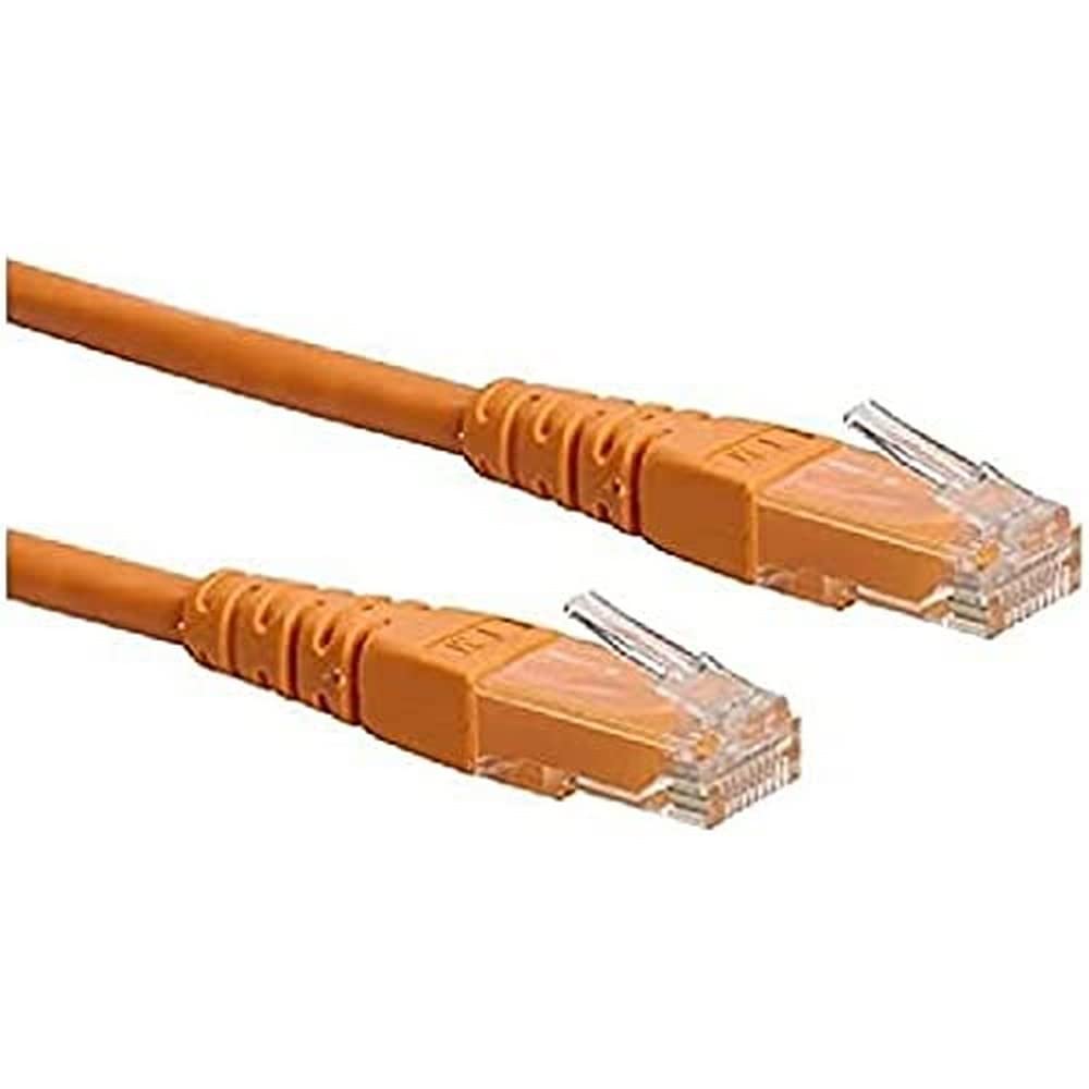 Roline LAN cable Cat 6 | UTP Ethernet network cable with RJ45 connector Orange 1.5 m