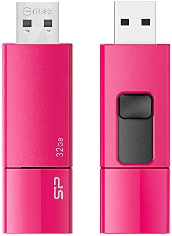 シリコンパワー Usbメモリ 32gb Usb3 0 スライド式 永久保証 Blaze B05 ピンク Sp032gbuf3b05v1h
