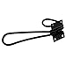 Exttlliy Iron Vintage Loop Design Metal Hanging Coat Hook Matte Black Wall Hooks Bathroom Kitchen (10Pcs)