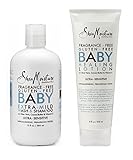 Shea Moisture Baby Fragrance Free, Gluten Free, Extra Mild Wash/shampoo and Lotion Set