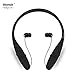 Bluetooth Headphones, Bluenin 980 Wireless Headsets Sweatproof In-ear Earbuds Sports Neckband Earphones Built-in Mic with Noise Cancellation for iPhone 7 plus 7 6s 6 5s 5 Samsung and Android (Black)