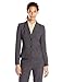 Calvin Klein Women's Two Button Lux Blazer, Charcoal 4