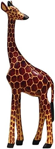彫刻 置物・オブジェ キリンの像の動物ジュエリーギフトの装飾像の工芸品モデル家の室内装飾アクセサリー置物手作りアート装飾品 工芸品の彫刻