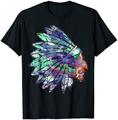 Cherry Tree DesignsCherry Tree Design Native American Indian Head Painted Shirt