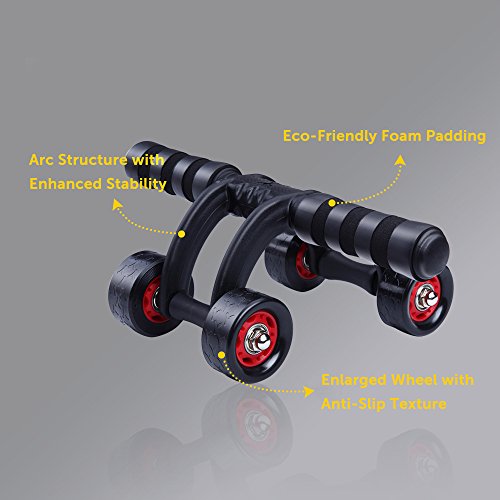KANSOON-Ab-Roller-Wheel-Exercise-Equipment-34-Ab-Wheel-Innovative-Ergonomic-Abdominal-Roller-Ab-Workout-Equipment-Ab-Roller-for-Home-Gym-Ab-Machine-for-Ab-Trainer-Abs-Roller-with-Knee-Pad