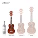 Makanu Soprano Ukulele Mahogany Hawaiian Ukulele Kids Guitar for Professional - Matte Finish