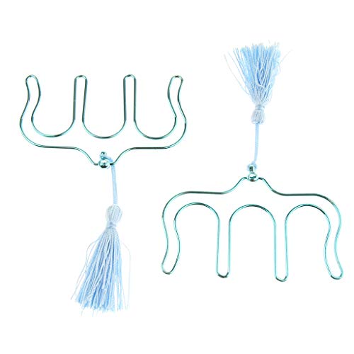 image for Baosity 2pcs Music Sheet Book Clip Holder Metal Bookmark Page Holder P