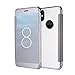 Shinetop for iPhone X/iPhone Xs Case, Luxury Smart Clear View Window Electroplate Plating PC Mirror Flip Folio Case Cover Ultra Slim Thin 360 Degree Full Body Protective Case for iPhone X/XS