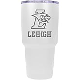 R and R Imports Lehigh University Mountain Hawks 24 oz Engraved Insulated Stainless Steel Tumbler White Officially Licensed Single