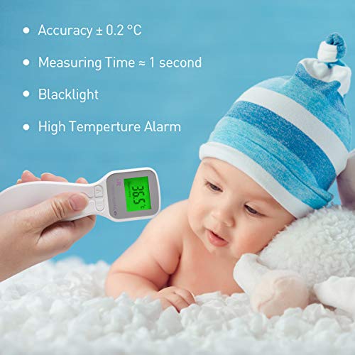 Forehead Thermometer Adult Touchless NonContact Infrared with Fever