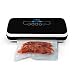 NutriChef Vacuum Sealer | Automatic Vacuum Air Sealing System For Food Preservation w/ Starter Kit | Compact Design | Lab Tested | Dry & Moist Food Modes | Led Indicator Lights (Black) primary