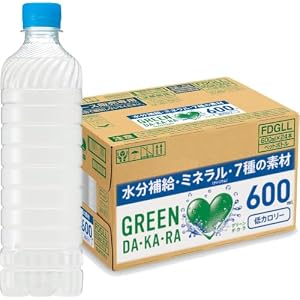 【熱中症対策】サントリー グリーンダカラ ラベルレス 600ml ×24本 (冷凍兼用)