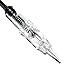 Tiikii Permanent Makeup Needles 3RL Sterilized Disposable Eyebrow Cartridge Tattoo Needle for Nouveau Rotary Machine Gun 10PCS
