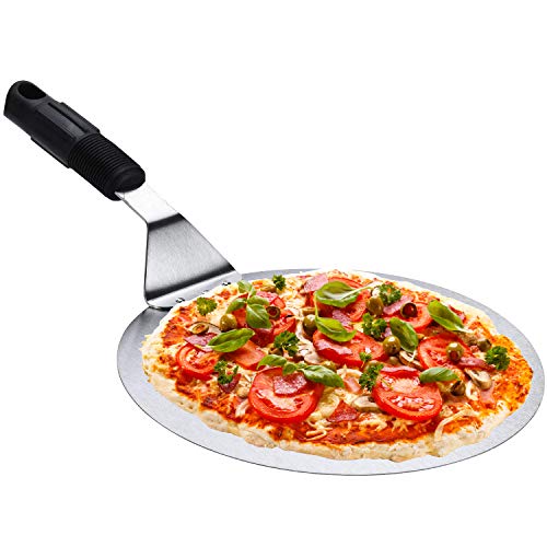 Pizza Lifter, KSENDALO 10" Pizza Peel, Stainless Jumbo Spatula Wide