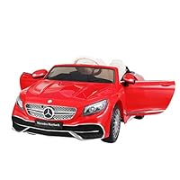 BWM.Co 12V Kids Electric Powered Vehicle Ride-on Toy Maybach with Parental Control Lights MP3 Red/White/Black