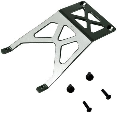 Atomik RC Alloy Front Skid Plate, Grey fits The 1/10 Stampede and Other Models - Replaces Part 3623