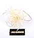 Womens Fascinator Hat with Headband Ivory