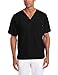 WonderWink Men's Raglan Solid 5 Pocket Scrub Top, Black, Large
