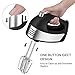 Hand Mixer with 5-Speed 250W Power Advantage Electric Handheld Mixer with Turbo and Easy Eject Button, Includes Storage Case Beaters Dough Hooks and Balloon Whisk…