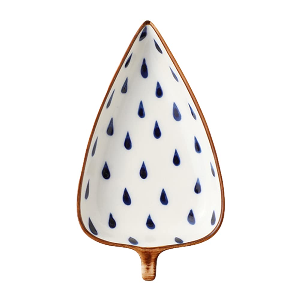 Lurrose Leaf-Shaped Sauce Dish Creative Japanese Snack Plate for Seasoning Dipping and Appetizers Stylish Tableware for Home and Restaurant Use