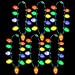 JOYIN 6 Packs Christmas LED Light Up Bulb Necklaces 9 Bulbs LED Necklace Holiday Xmas Costume Accessories for Christmas Party Favor Party Supply
