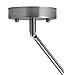 Linea di Liara Effimero Modern Brushed Nickel Pendant Light Fixtures Over Kitchen Island Sink Lighting Ceiling Hanging Farmhouse Mini Metal Industrial Pendant Lighting Medium Frosted Glass Shade