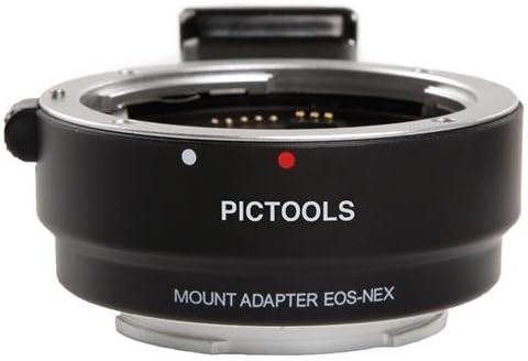 PICTOOLS Lens Adapter for EF/EF-S Lenses to Sony E Mount