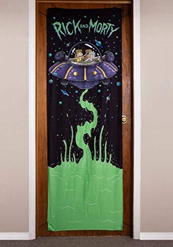 Calhoun Sportswear Rick and Morty Spaceship 26" x 78" Door Banner Standard