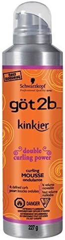 Got2b Kinkier Curling Mousse, 8-Ounce (Pack of 12)