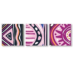 Creative Pattern Home Artwork for Living Room Bedroom x3 Panels