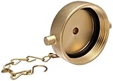 Moon 662-2521 Brass Fire Hose Fitting, Cap, 2-1/2