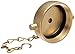 Moon 662-2521 Brass Fire Hose Fitting, Cap, 2-1/2" NH Cap