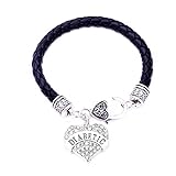 DIABETIC Awareness Alert Charm Womens Bracelet, Silver Tone (White Rhinestones)