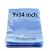 Shrink Bags, TEKITSFUN 100pcs 9x14 inch Shrink Wrap Bags Heat Seal PVC Film 100 Ga for Soaps, Bath Bombs, DVD,Bottles, DIY Crafts and Homemade Gifts-Slight Blue Tint