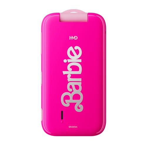 HMD Barbie | Flip | Unlocked | KaiOS | Compatible with All Carriers | Power Pink | US Version