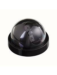 Cámara falsa con sensor de luz LED, 4 unidades, CCTV, impermeable, realista, vigilancia, seguridad, luz roja intermitente, cámara domo para interiores y al aire libre, ahorra mucho costo.