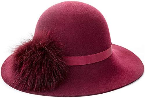 maroon floppy felt hat