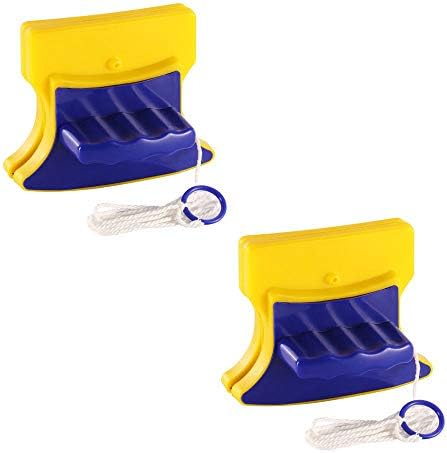 ABEDOE Double-sided Magnetic Window Cleaner, Glass Wiper Magnetic Cleaning Tools for 3-8mm single glass (Pack of 2X)