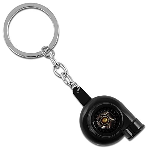 image for Auto Dynasty Minituare Spinnable Turbocharger Compressor Key Chain (Bl