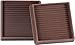 Caster Cup 3"x3"brown Rubber Set of 4 primary