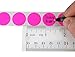 ChromaLabel 3/4 Inch Circle Sticker Labels, High Visibility Round Color Coding Labels, Removable Sticky Dots - 1000 Colored Dot Stickers per Dispenser Box, Fluorescent Pink Stickers