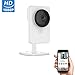 1080p HD WIFI Security Camera - Wide Angle Panorama (190°) Video Monitoring IP Camera, Wireless WIFI Home Security Surveillance System with Two-way Audio, Motion Detection, Night Vision, Auto Cruise …