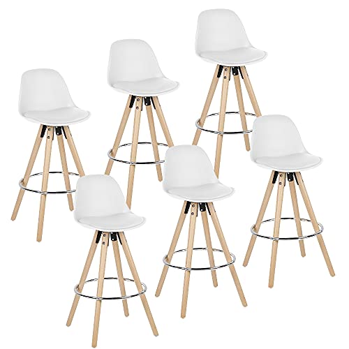 Barhocker,6er Set Barstuhl,Bistrohocker,Küchenstühle,Eisen Barhocker,einfache Montage, Industrie-Design, für Esszimmer… – Bild 7