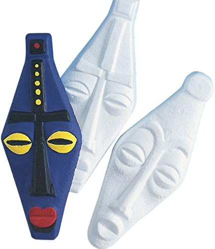 EduCraft African Mask Plaques Craft Kit (makes 24)