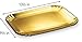 PLASTICPRO Rectangular Gold Board Serving Trays - Serving Platters Rectangle 9X13 Disposable Party Dish Gold, Pack of 4